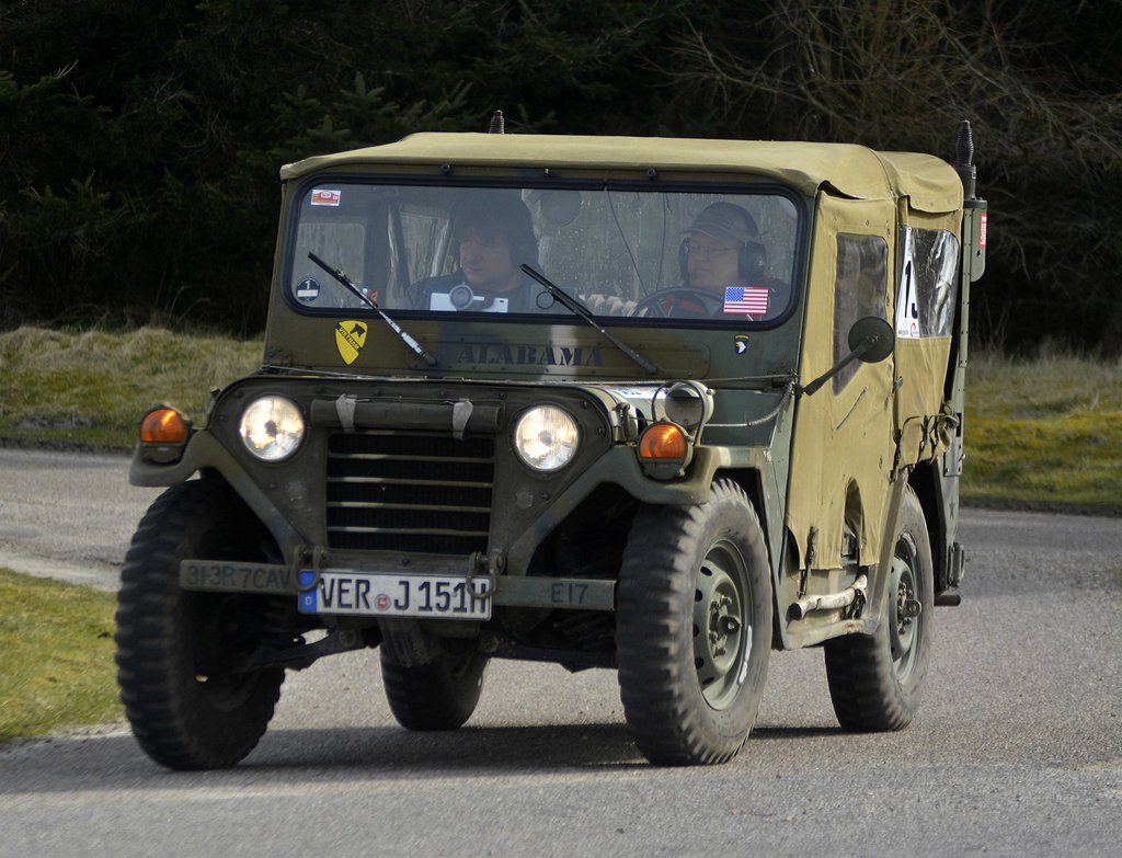 Det tysk/danske par: Richard Lehr og Troels L.R. Nielsen deltager i 17CCC med deres Ford M151A2 (Jeep)